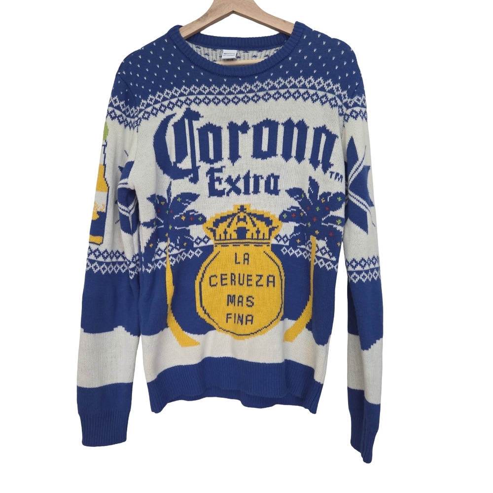 Corona | Corona Extra Holiday Ugly Christmas Sweater Cozy and Comfy